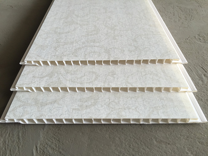 塑钢pvc扣板天花板鼎盛塑料长条扣板集成吊顶扣板厨卫通用8021 (16片