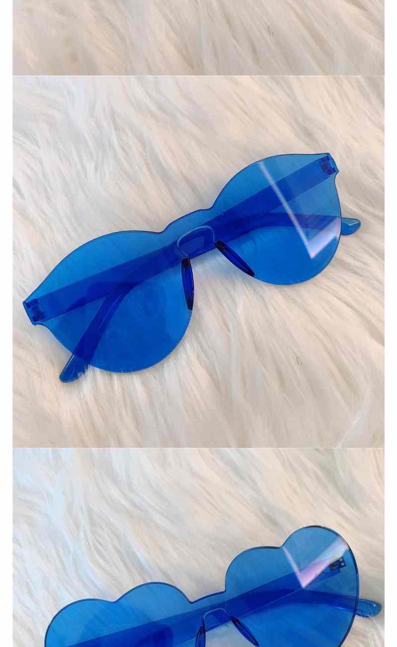 初黎蓝色系清新个性小众小框大框蹦迪土酷少女素颜眼镜墨镜猫眼三角黑