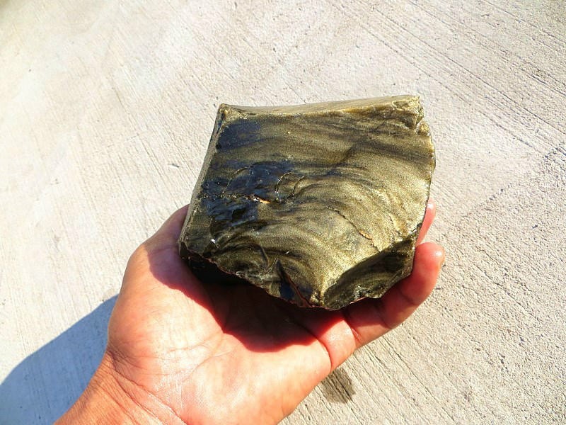 天然金曜石原石毛料 金色石雕刻料标本石能量石风水摆件 5公斤左右金