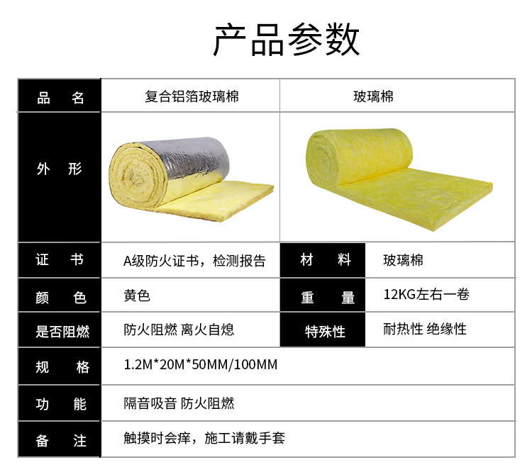 隔音棉牆體ktv防火岩棉板纖維棉隔熱保溫材料5cm不帶鋁箔卷規格1220m