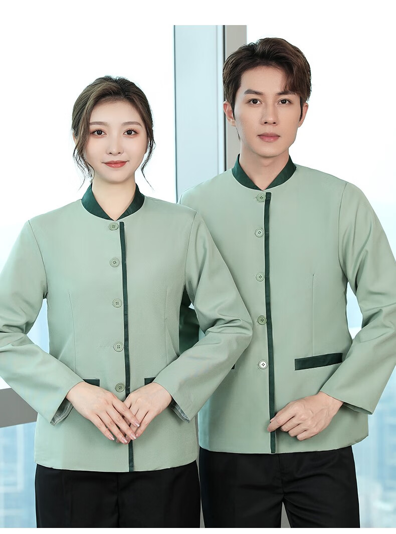 民宿保洁工作服长袖医院客房室内阿姨清洁工宿管专用服装保洁员保洁服