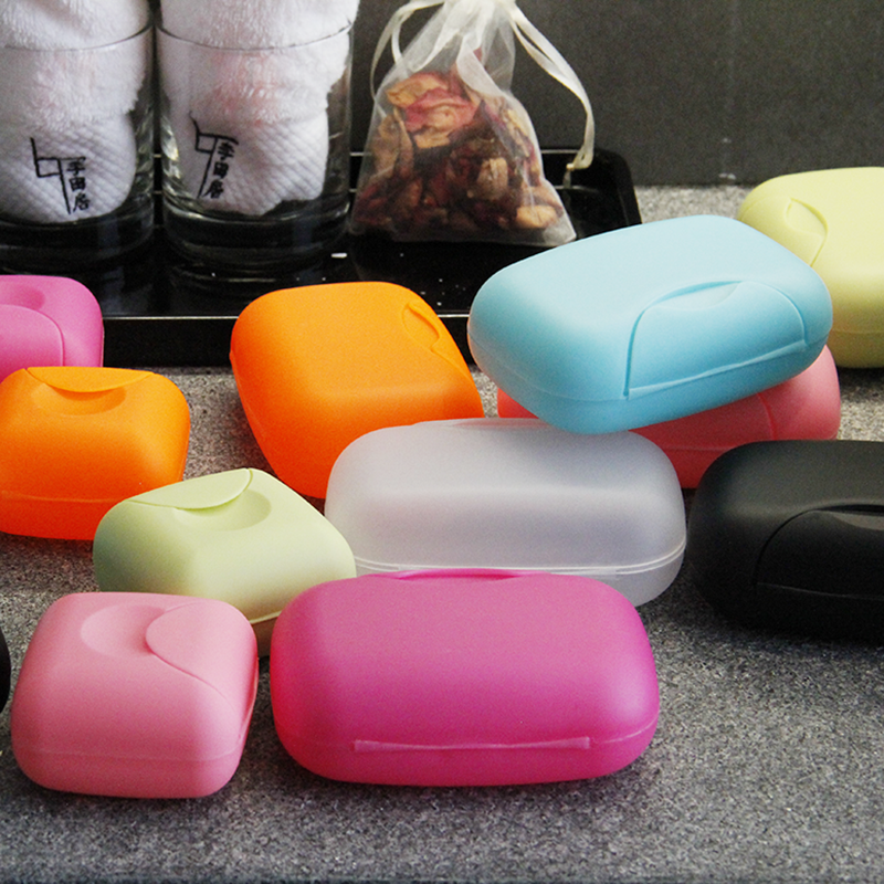 泽熙塑料带锁扣旅行肥皂盒 迷你便携香皂盒 创意带盖密封皂盒手工皂盒