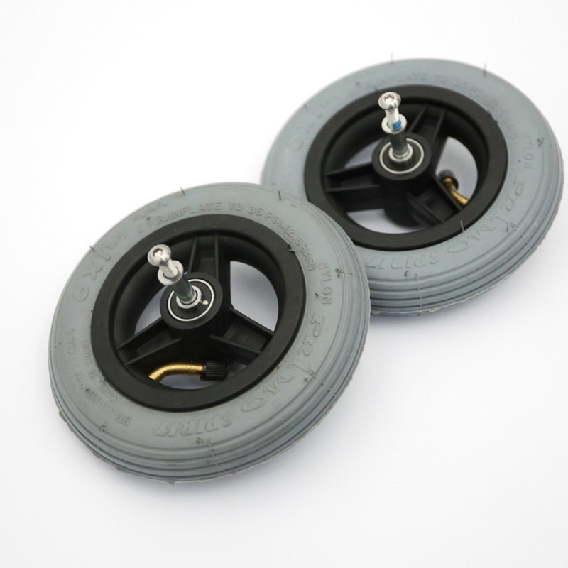 奥托博克轮椅配件思达梦途轮椅6寸充气前小轮一个小轮的价格