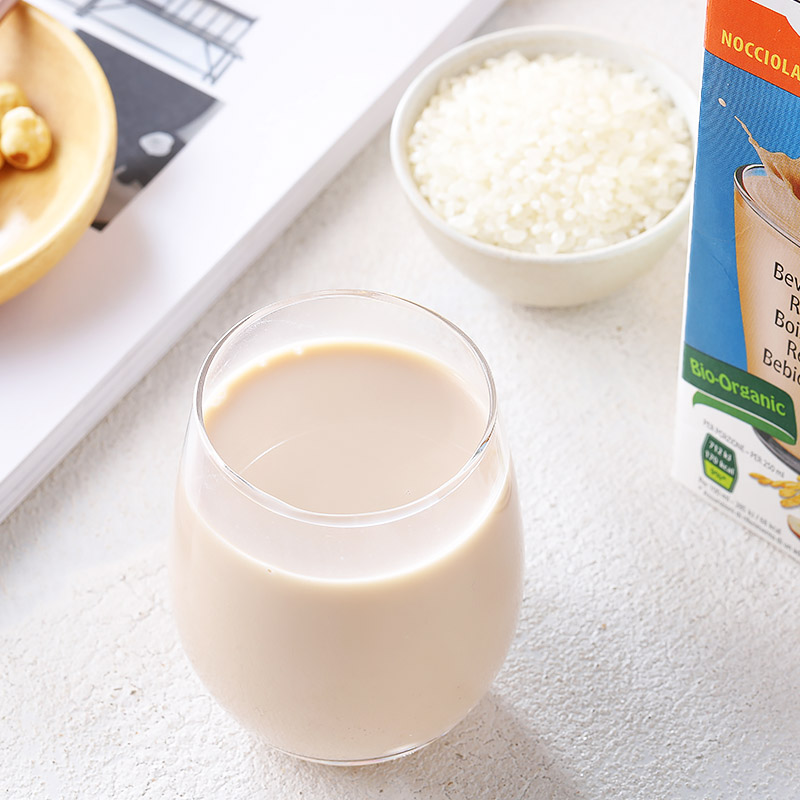 意大利有机米奶稻米植物奶饮品纯素食不加糖无麸质 榛子味1l 1瓶