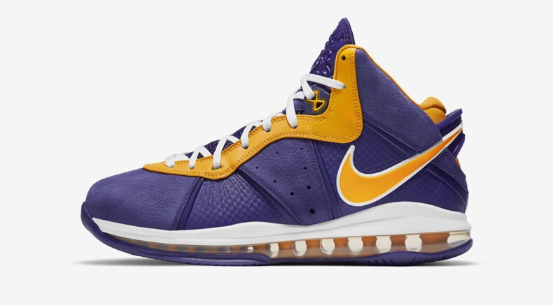 nike耐克lebron8lbj8紫金湖人詹姆斯8篮球鞋cv1750400445