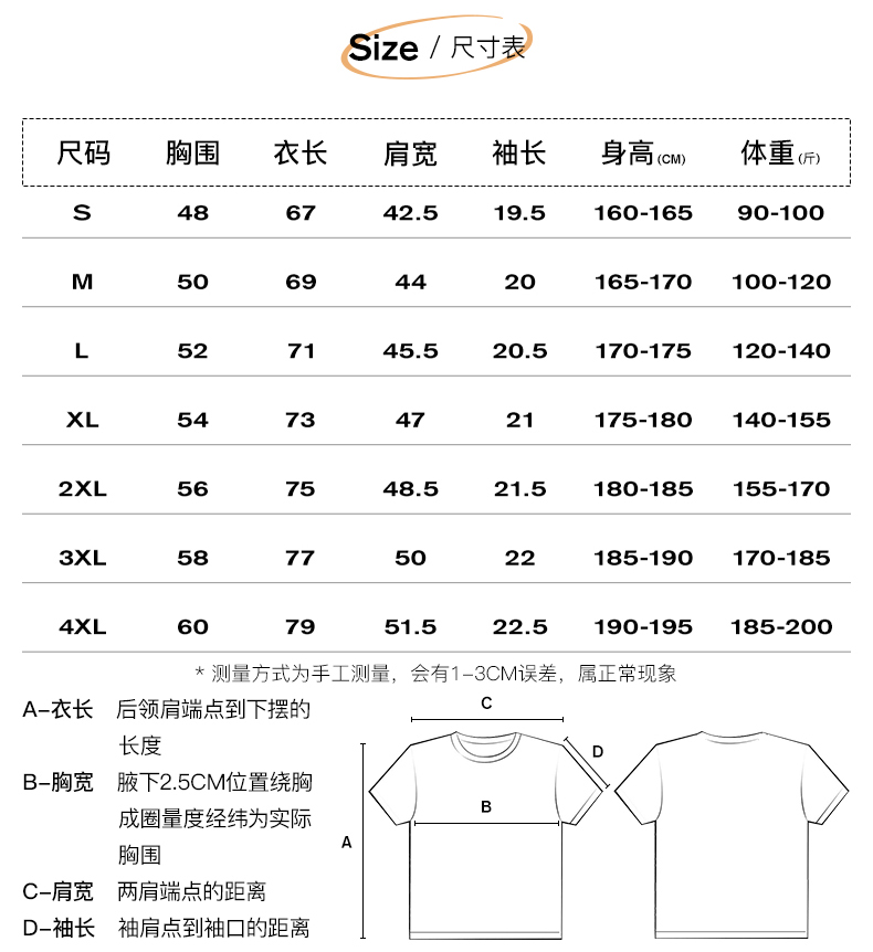 短袖t恤工序表图片