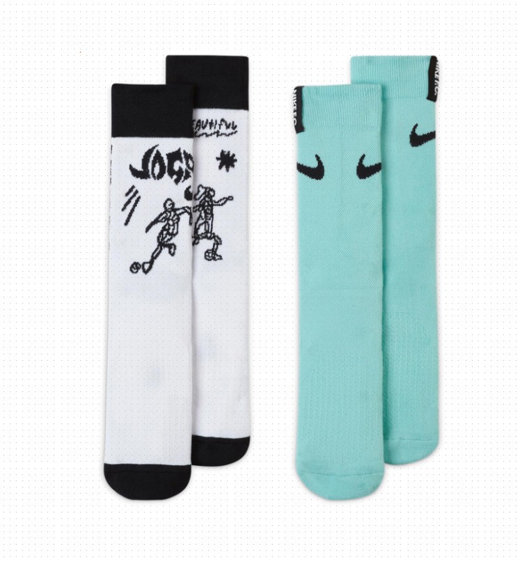 耐克snkrsoxessential足球袜加厚中筒运动袜cv4248902黑色m