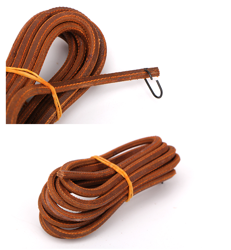 老式缝纫机皮带蝴蝶飞轮飞人家用缝纫机皮带牛皮带带钩 套餐一(牛皮)