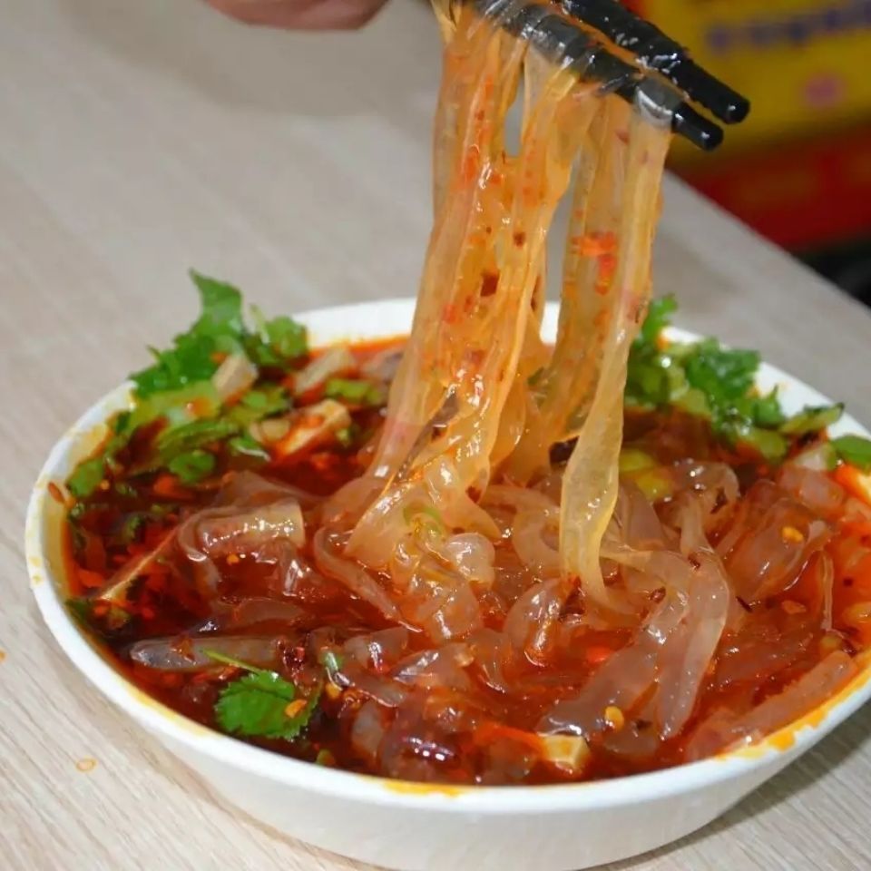 山西特产大同粉皮凉皮浑源粉皮凉粉小媳妇粉皮凉粉土豆粉即食粉皮 小