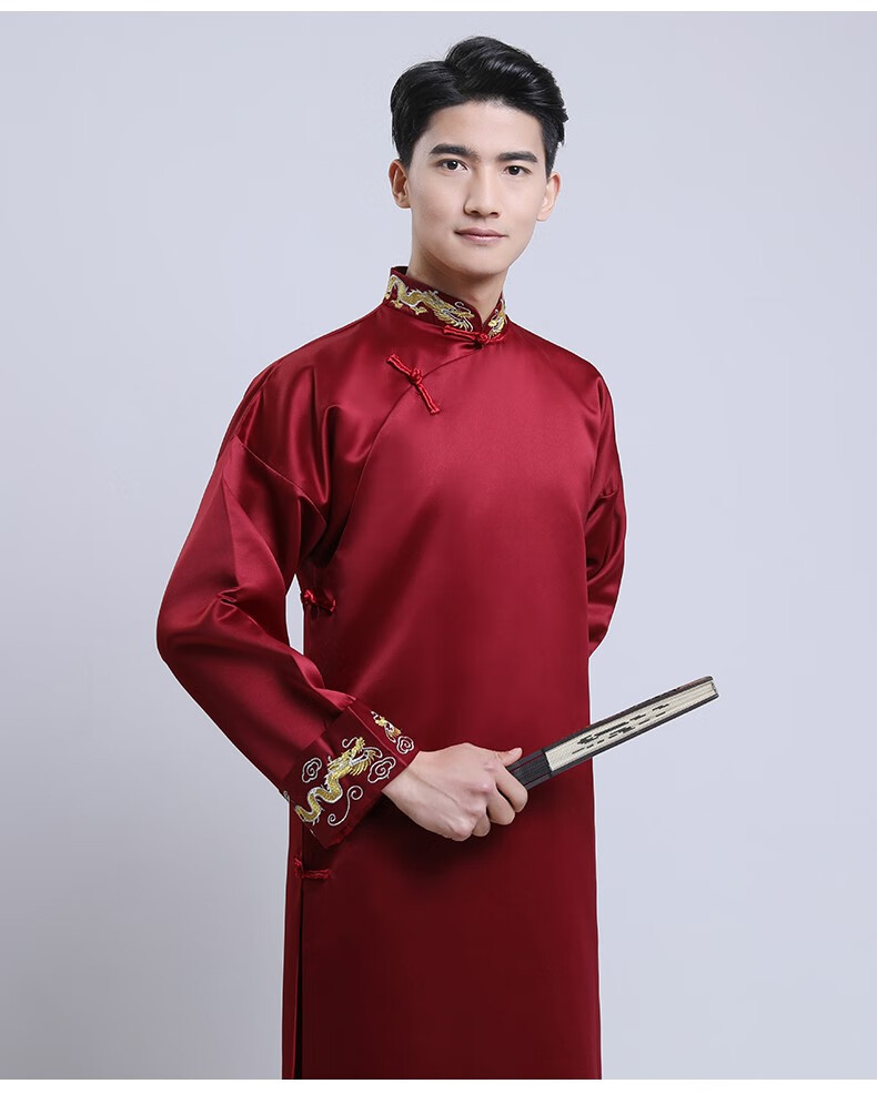 琪澳韵伴郎男士秀禾服龙凤褂2022春季新款中式复古结婚礼服新郎服大