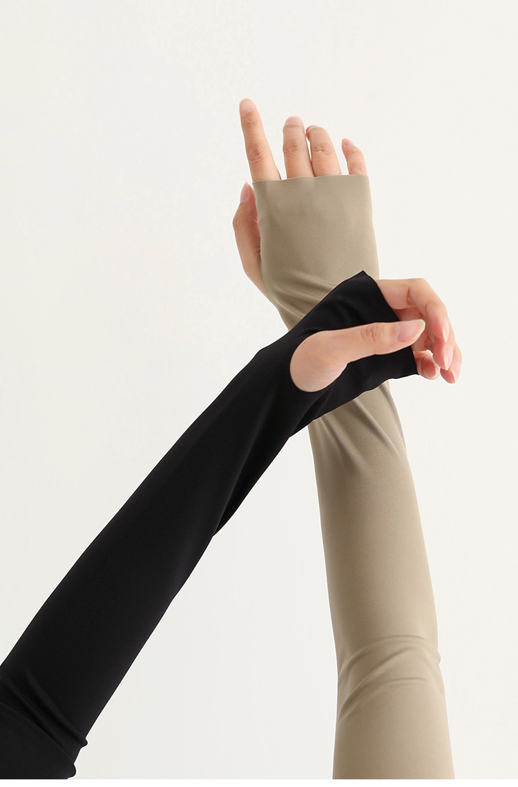 浪莎防嗮袖套 日本福助冰感一片式无痕防晒防紫外线upf50男女护臂袖套