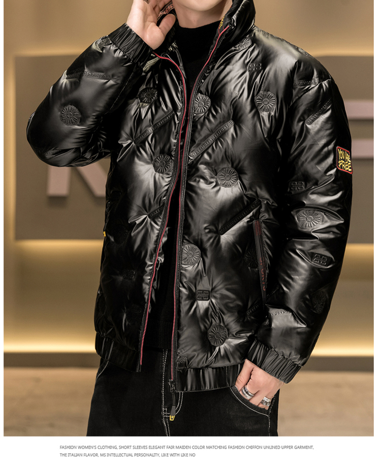 boy bees 2020年冬季新款潮牌ins英伦风羽绒服潮流男上衣加厚休闲男