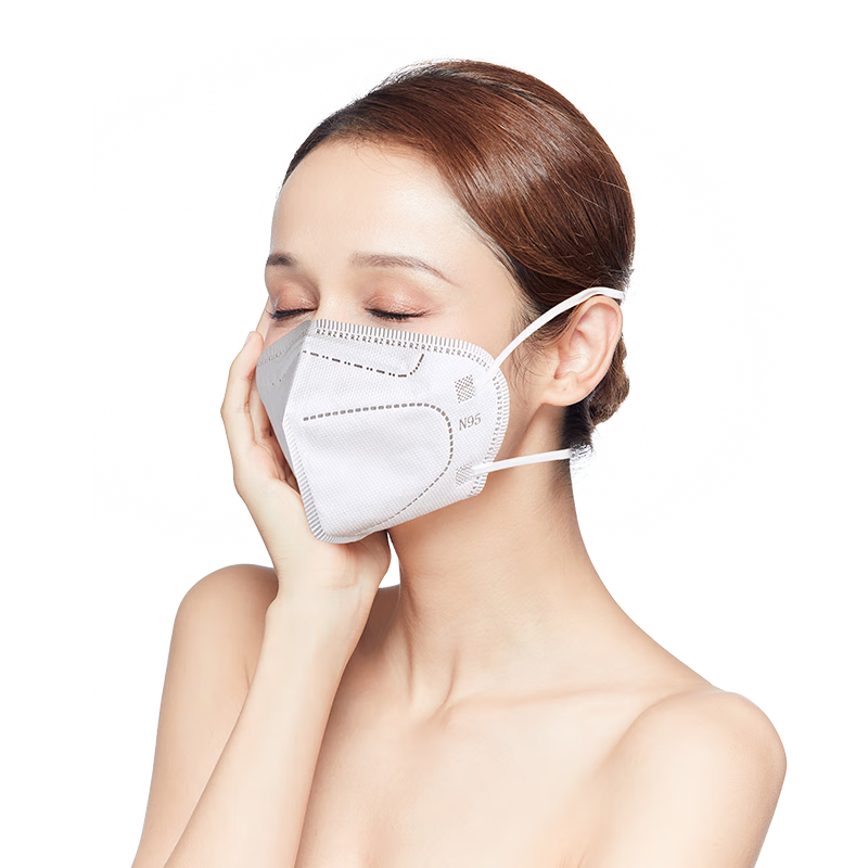 润正名优n95口罩医用防护口罩头戴式可调节独立无菌防飞沫成人n95