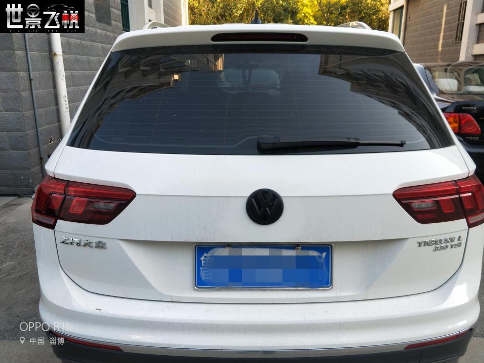 适配 大众10-20款途观l黑标中网标改装黑武士黑标前标尾标恶魔标车标