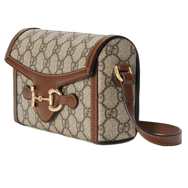 gucci古驰女包horsebit1955系列迷你手袋单肩包斜挎包 米色和白色