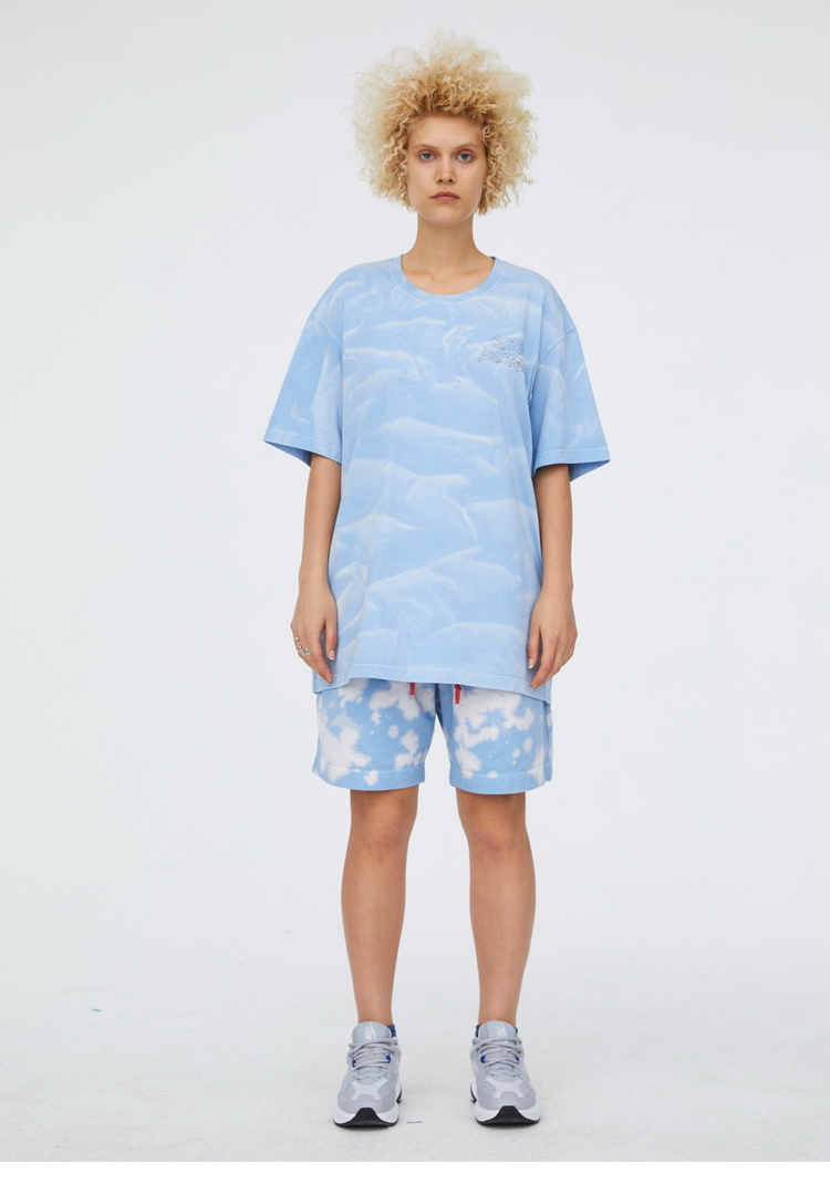 dreams系列潮牌新款情侣潮流宽松短裤 蓝色 xs【图片 价格 品牌