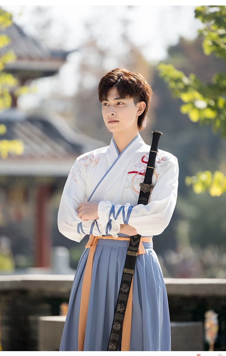 展缘原创凤栖晋制汉服男古风男士仙气飘逸交领古装侠客书生中国风学生