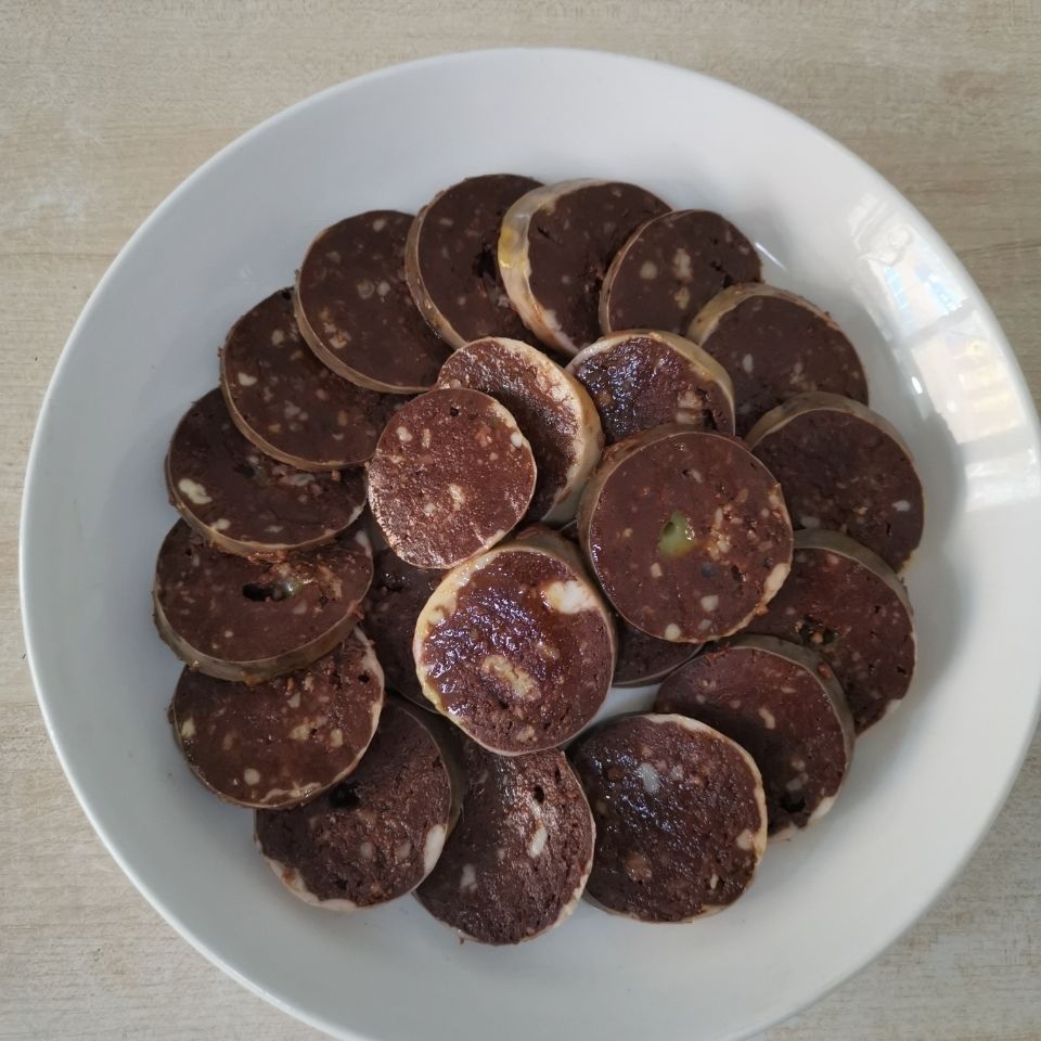 东北特产荞面肠正宗特色美食猪血肠油煎肠荞面血肠香肠农家现灌东北