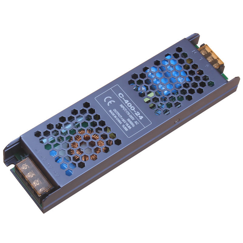 220v转24v静音变压器黑色线条灯led灯灯箱电源开关转换器100w变压器带