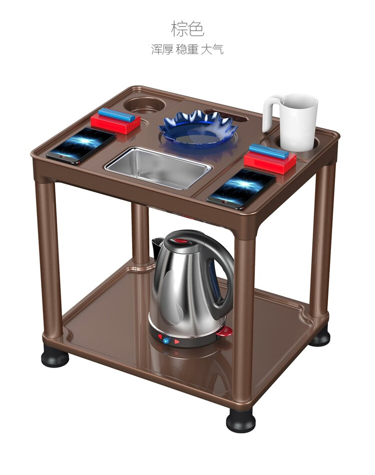 麻将机烟灰缸茶水架麻雀台机麻桌子茶几放水杯架茶杯托碗配件 圆形