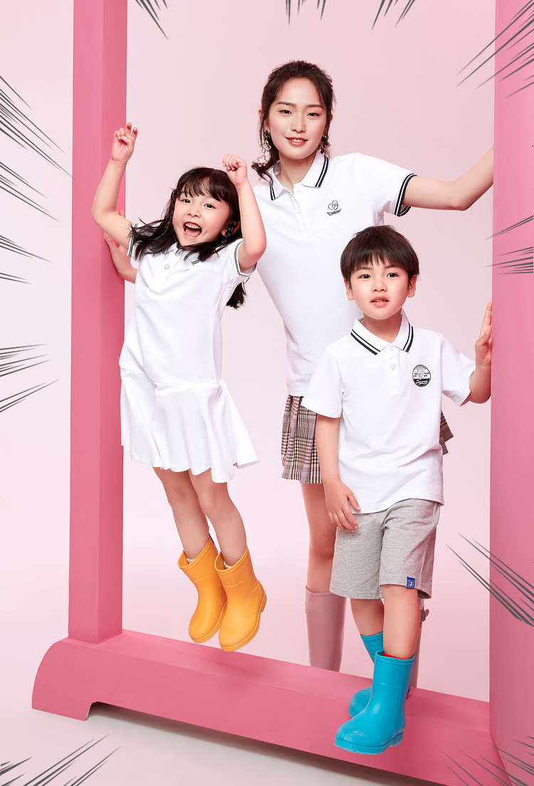 hla海澜之家哆啦a梦polo裙左胸铃铛刺绣裙子女童hntrd2d612a本白n21