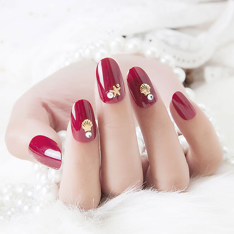 【现货直发】24片美甲贴片假指甲可拆卸成品假指甲盖学生防水穿戴甲