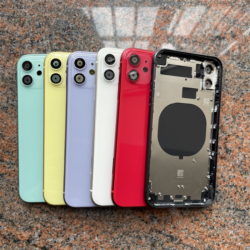 适用苹果xr手机后壳玻璃后盖苹果11外壳xr原装后盖十一代总成全新全新