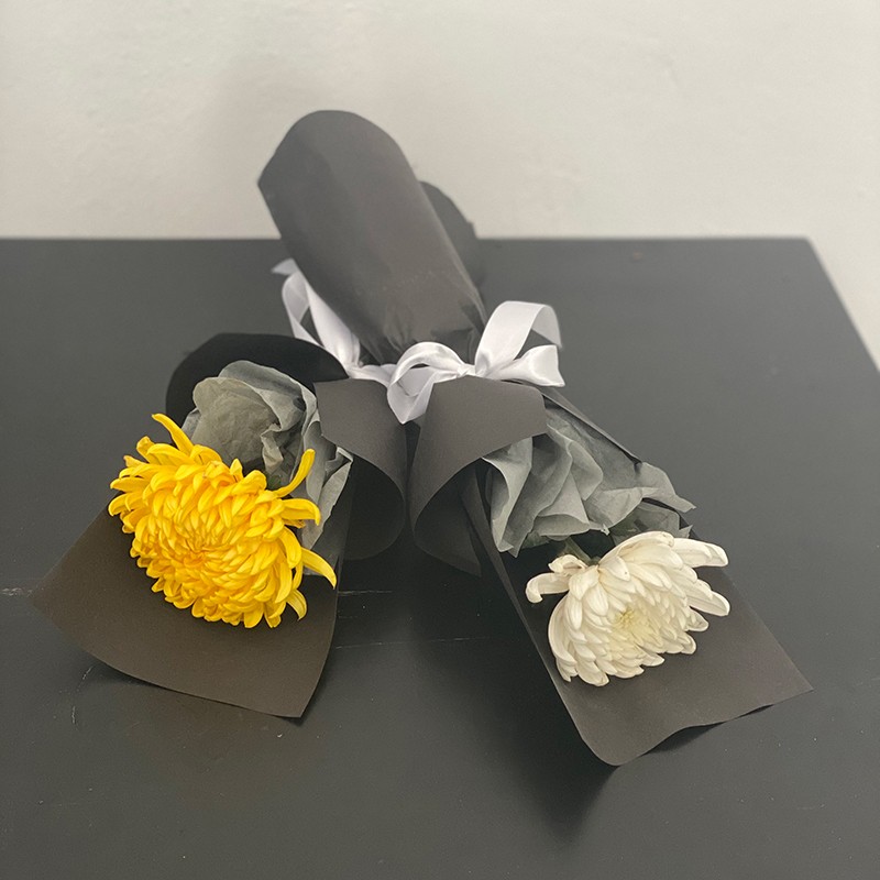 书竹 清明节鲜花速递 祭奠追悼丧葬单支菊花 重阳节祭祀鲜花 全国同城