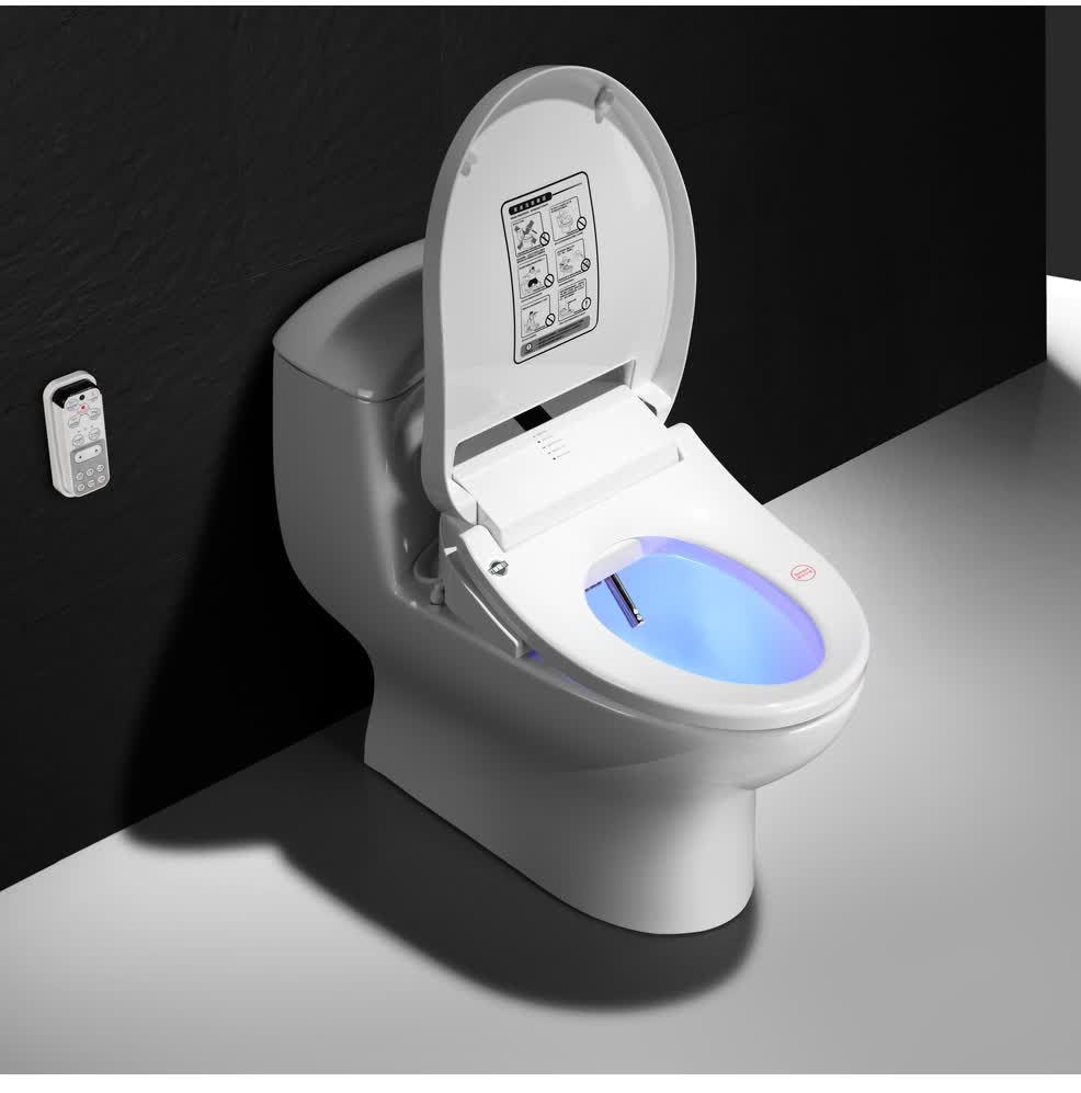 enzototo智能马桶盖一体式虹吸式多功能即热烘干坐便器盖水疗通便全