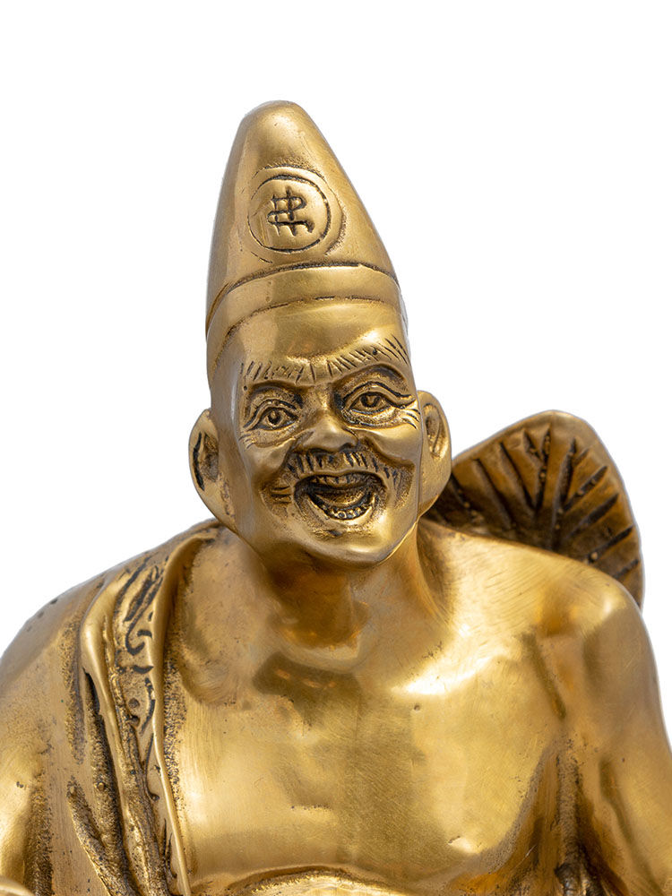 济公菩萨纯铜佛像降龙尊者道济和尚铜像家用供奉摆件 5寸站济公【图片