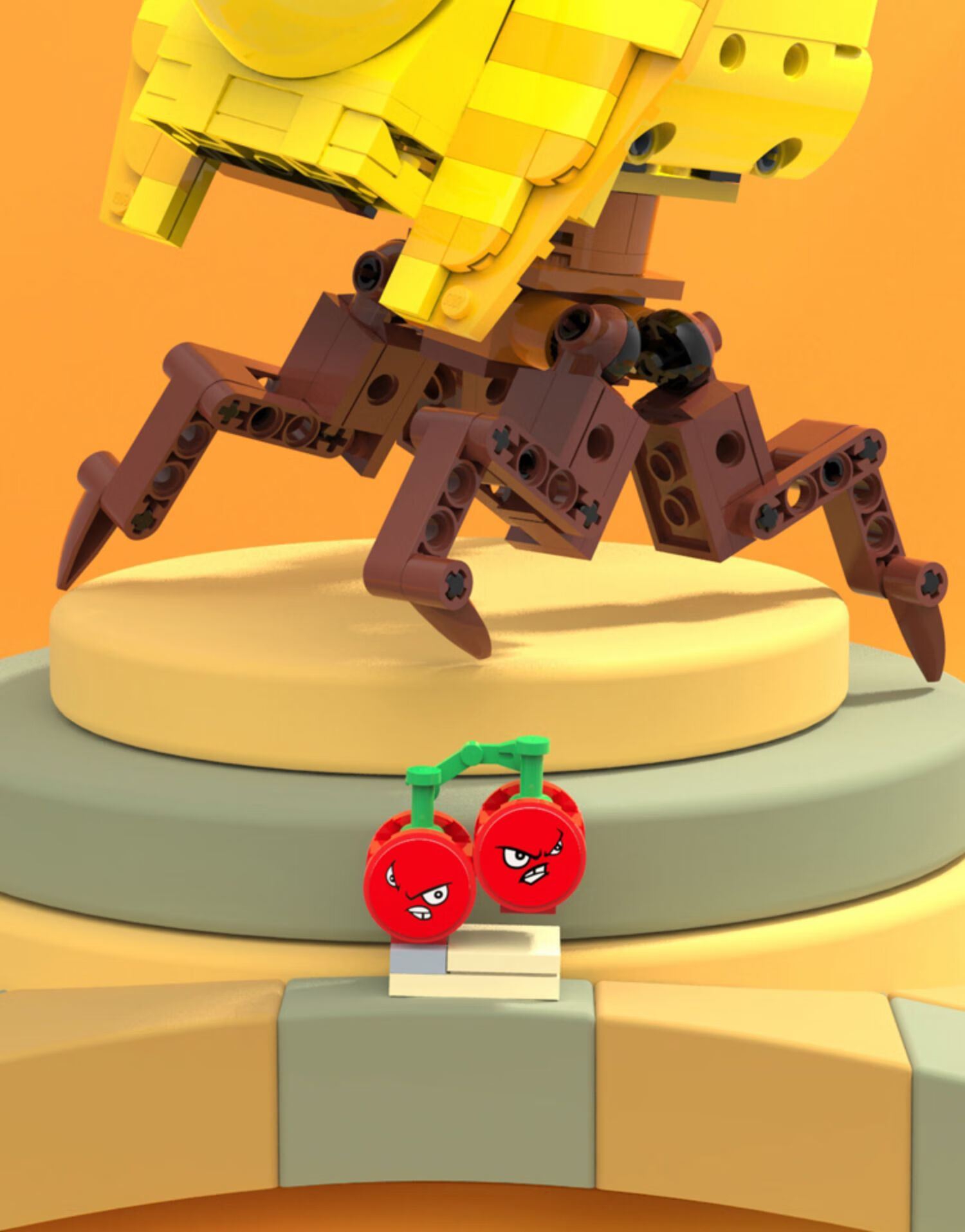 乐高植物大战僵尸玩具拼插盲盒兼容积木古迪60009时光穿梭机 平原