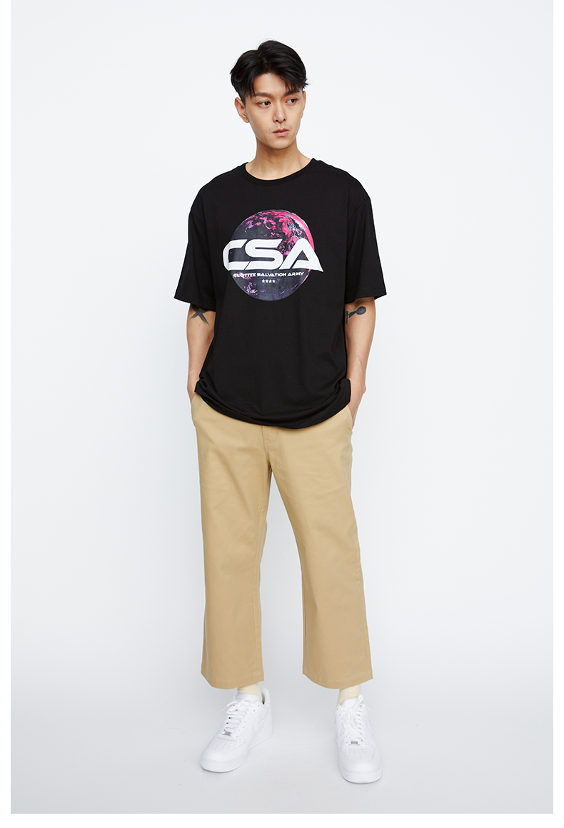 【clot clottee】字母印花短袖t恤冬季系列白色 陈冠希主理 黑色 xxl