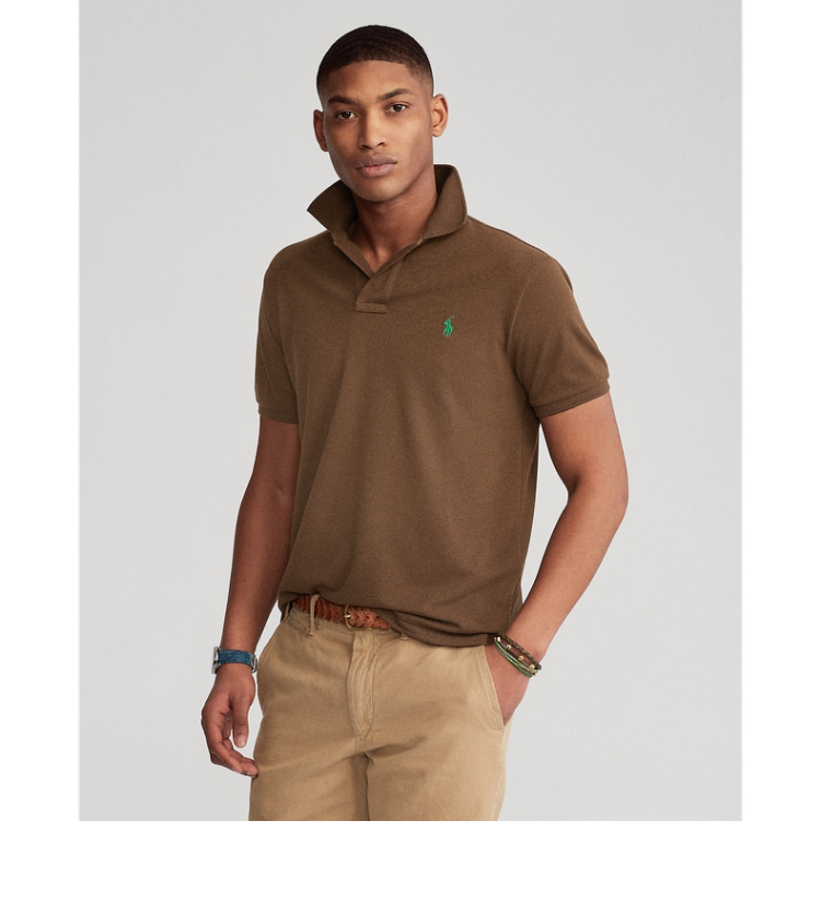 ralphlauren拉夫劳伦男装经典款地球polo衫rl13506200棕色xl