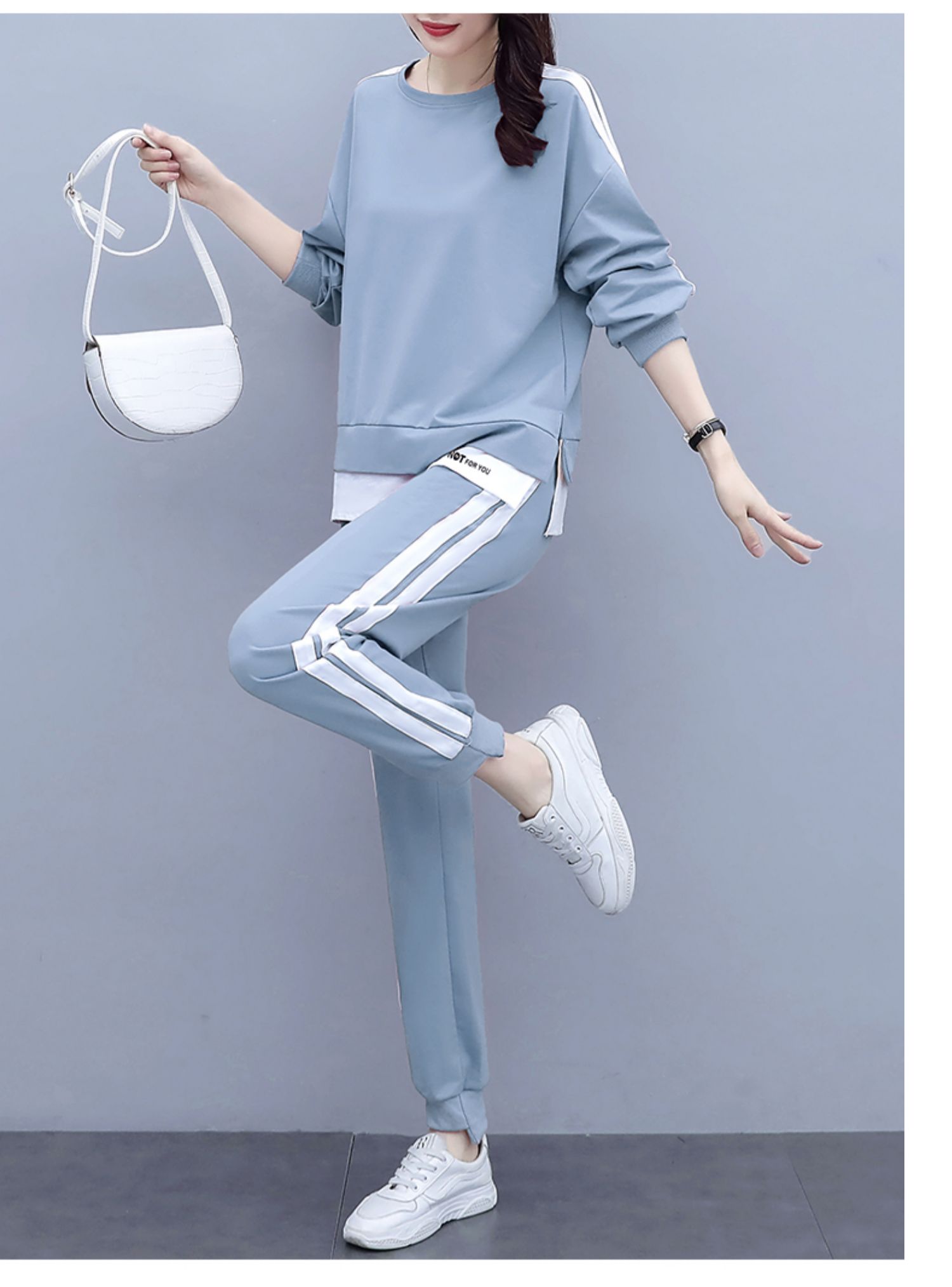 正品cyu香港轻奢潮牌 明星同款圆领运动服休闲套装女长袖卫衣2021年