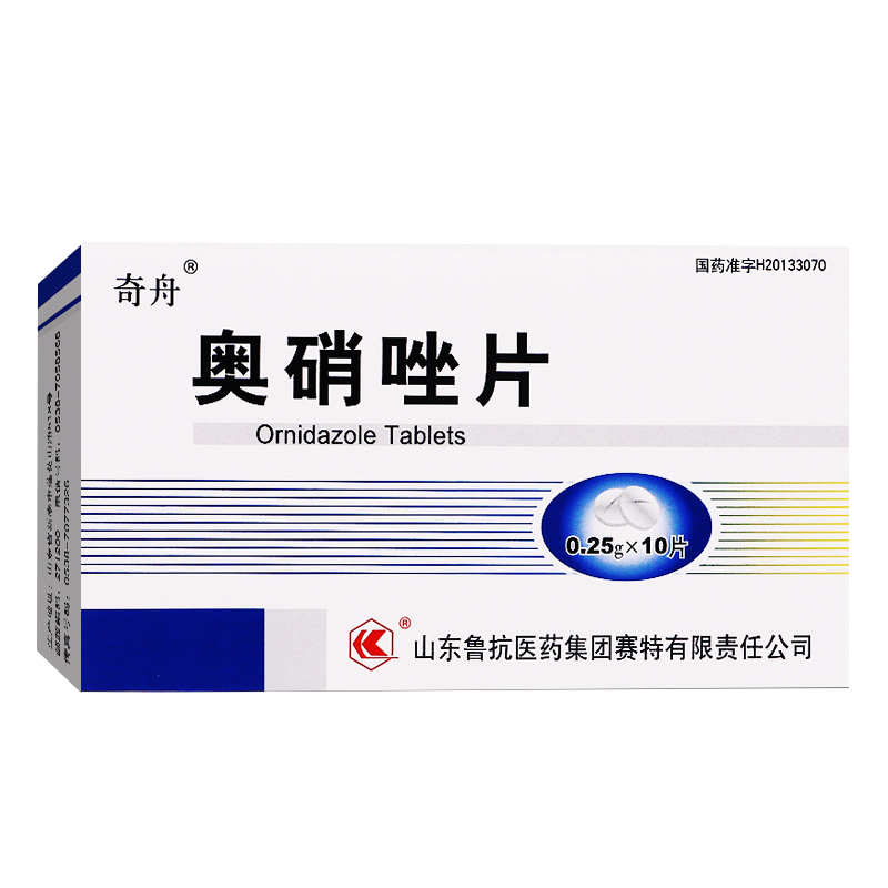 奇舟奥硝唑片025g10片3盒
