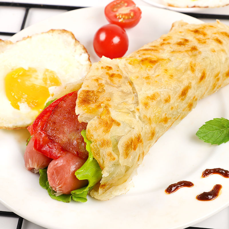 安井风味手抓饼25片葱香味原味冷冻半成品儿童早餐手撕家庭装经典培根