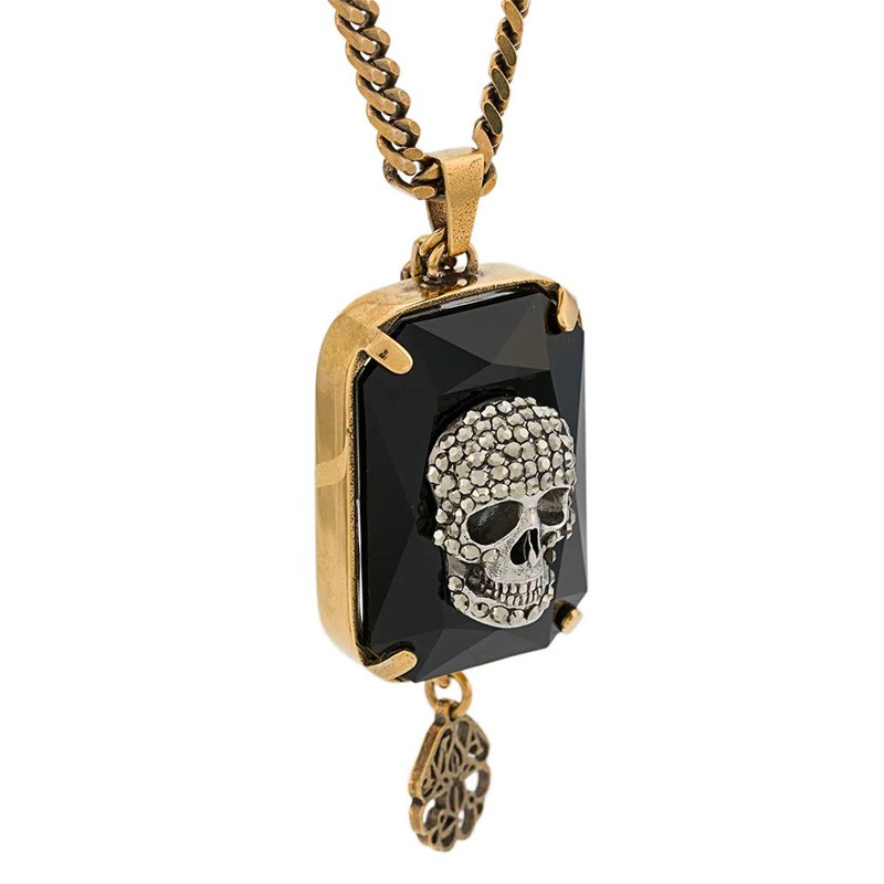 秋冬女士古铜色骷髅项链吊坠 金色561034i94vt5080【图片 价格 品牌