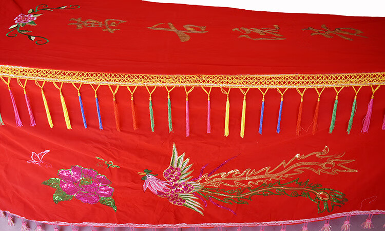 棺材罩厂家批发殡葬用品男女平绒刺绣龙凤八仙基督教寿衣棺衣棺罩平绒