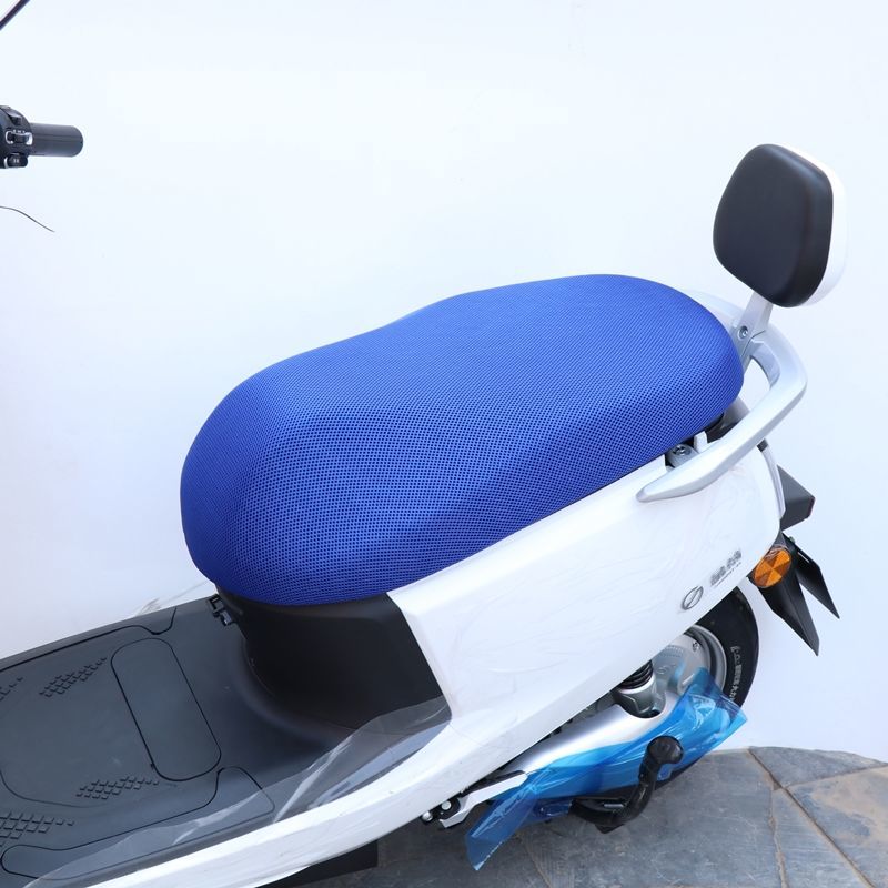 电动车摩托车坐垫套防滑防晒隔热透气网四季通用电瓶车电动的座套
