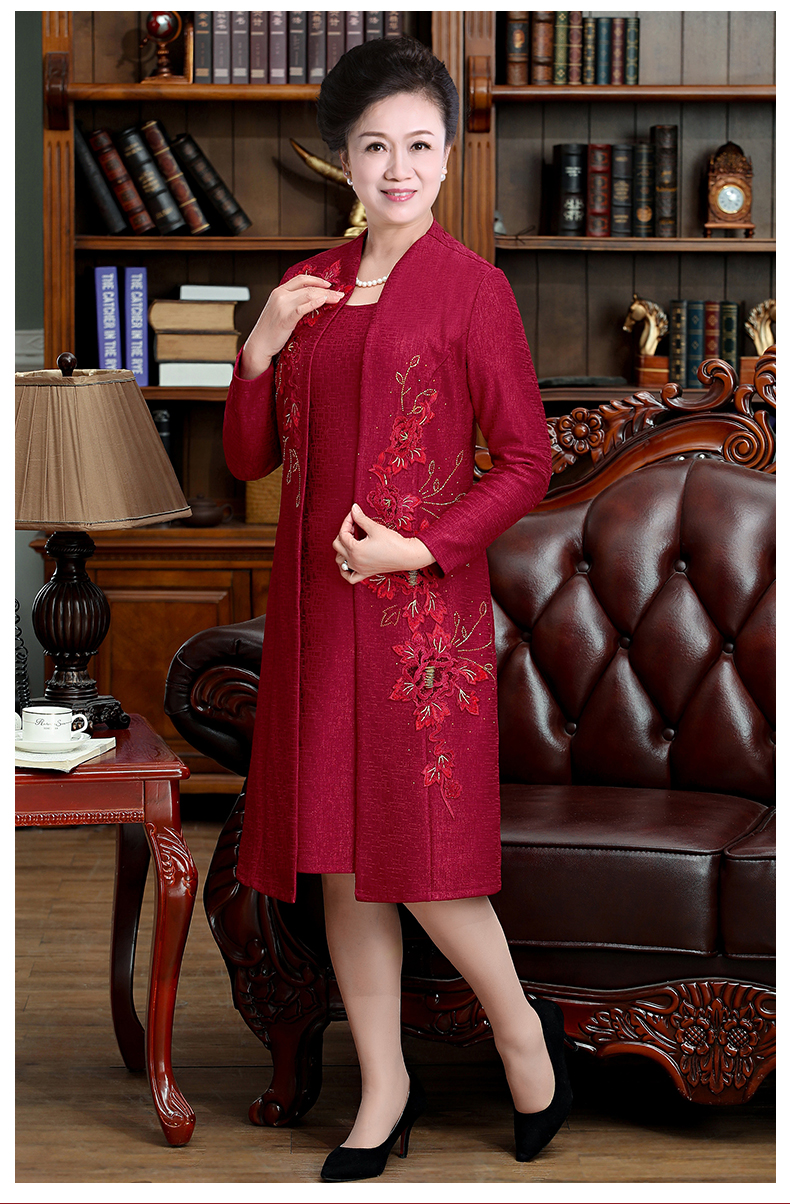 夏季儿子结婚妈妈礼服婚礼妈妈礼服高贵高端喜婆婆装婚宴装大码胖妈妈