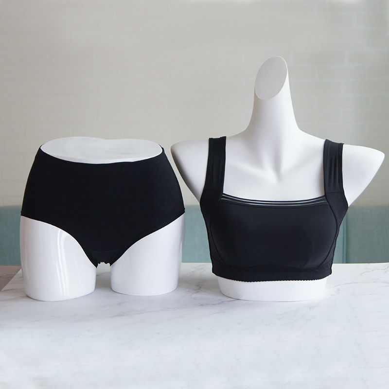 身态石墨烯内养内衣专柜无钢圈聚拢活氧背心式收副乳女士文胸 抹茶绿v