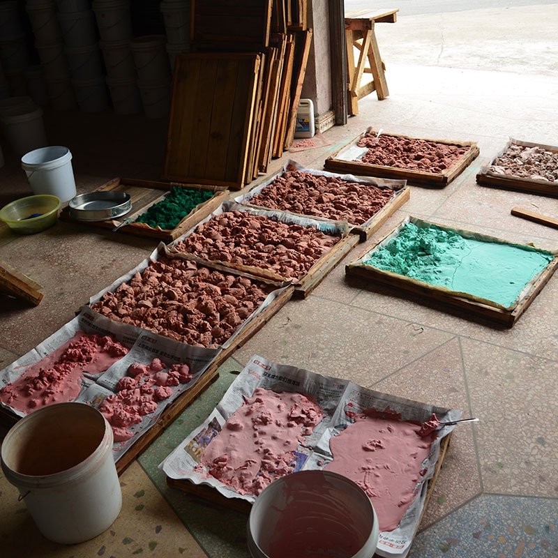 天然矿物颜料岩彩国画颜料群青石绿石黄桔黄大容量100克电气石末单支8