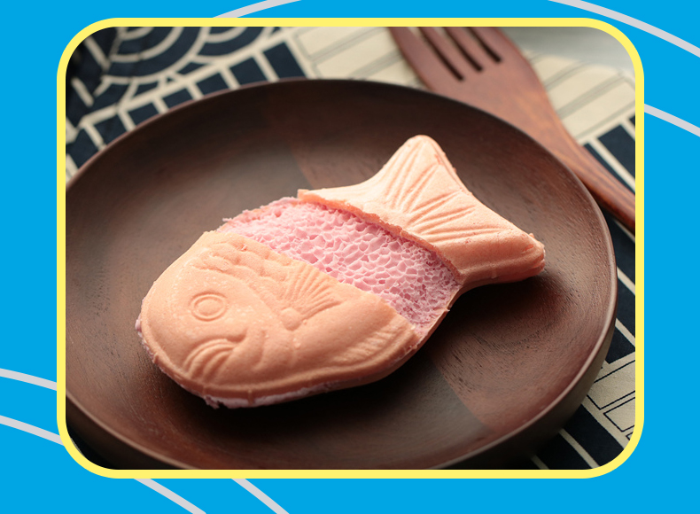 日本进口小零食小吃meito名糖草莓巧克力奶油夹心鲷鱼烧鱼形烧华夫饼