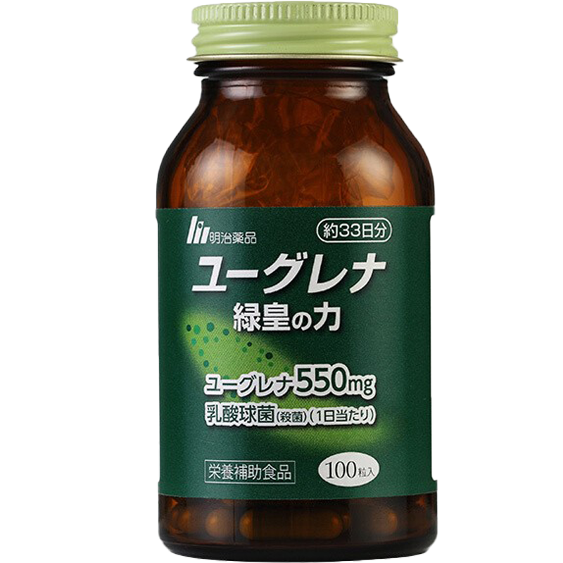 明治药品绿皇之力绿虫裸藻乳酸菌精华提高增强免疫力营养 2瓶装【图片