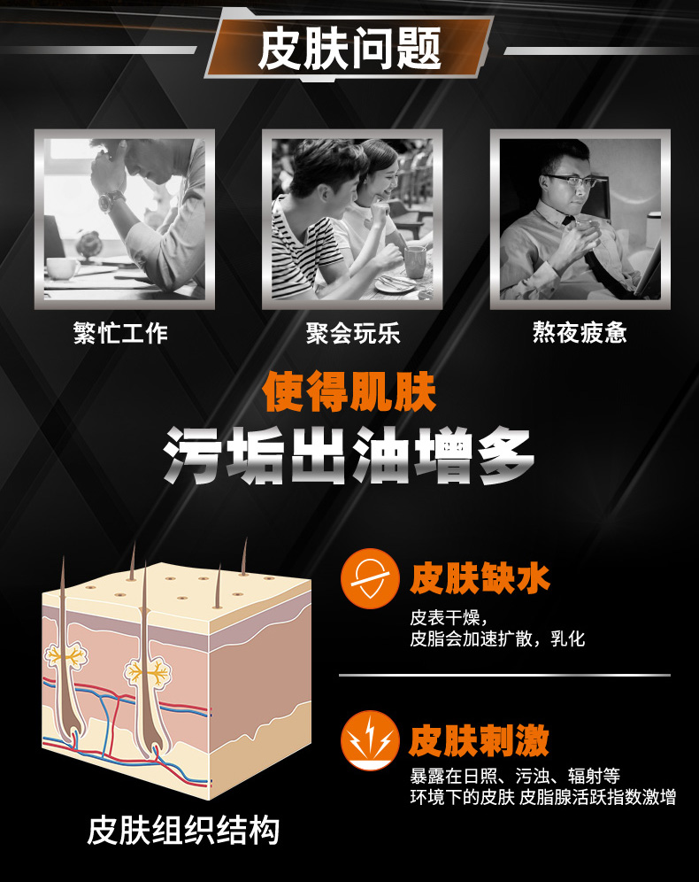 欧莱雅（LOREAL） 男士洗面奶控油深层清洁排浊洁面男青少年控油男生礼物学生 控油炭爽抗黑头100ml*2+50ml*2