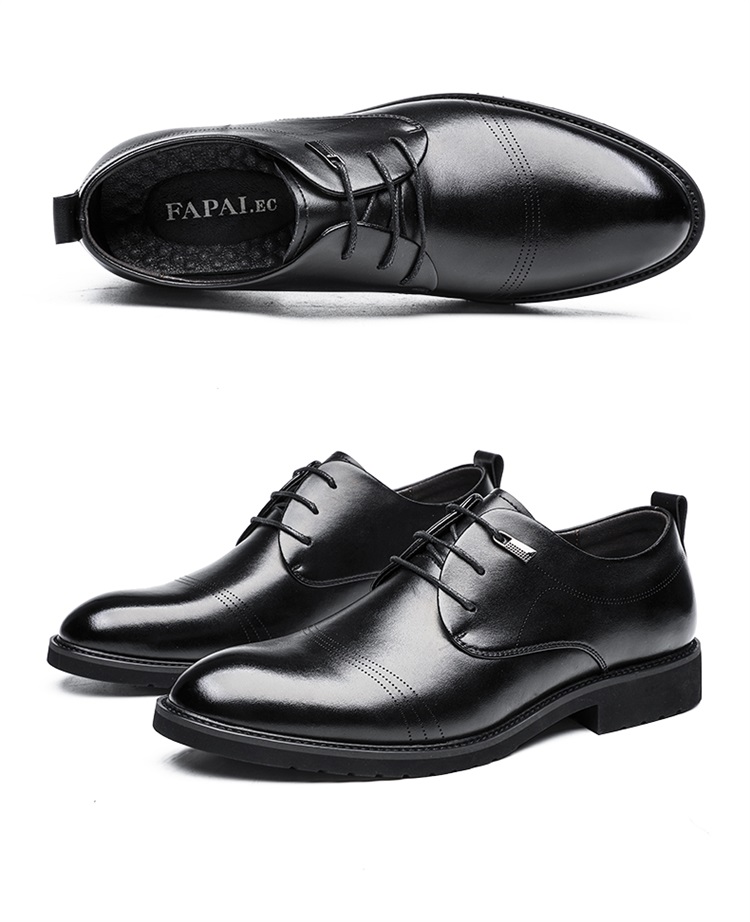 【法派正装鞋】法派(fapai)英伦男士职场百搭正装皮鞋低帮系带牛皮