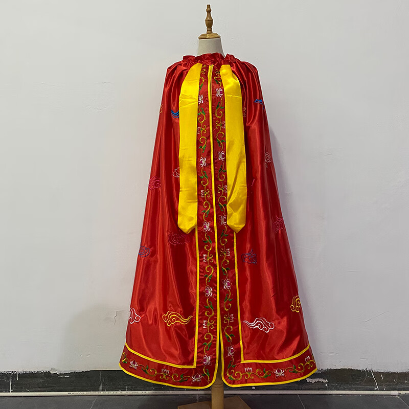 5米寺院还许愿佛像佛衣披风祥云袍佛袍神像2神明观音斗篷衣 黑色 1.