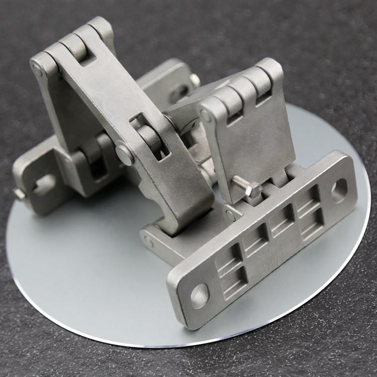 进口消防栓隐形门合页不锈钢石材管井门铰链暗藏二维可调重型门铰150