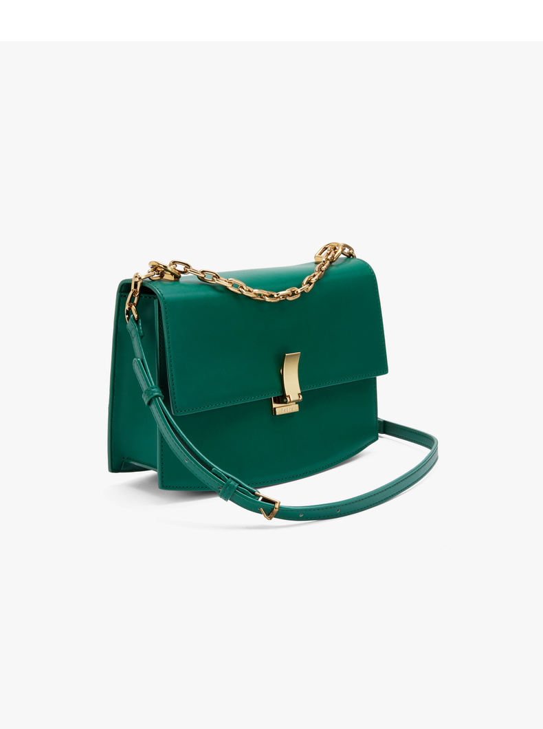 pedro牛皮女包纯色简约翻盖腋下包 斜挎包 单肩包 小方包pw2-76390024