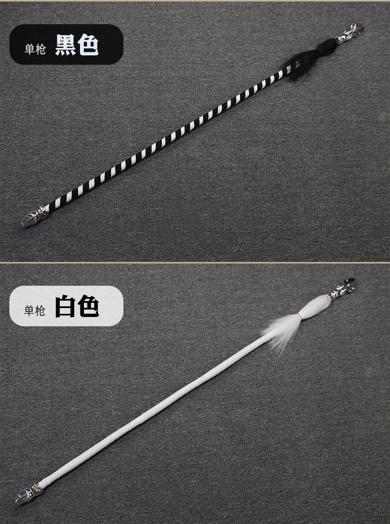 戏曲红缨枪戏剧京剧道具双头舞蹈刀马旦武术枪红樱枪双枪红色120cm